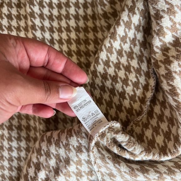 Womens houndstooth oversized Button-Up Shirts BUNDLE - Picture 4 of 7